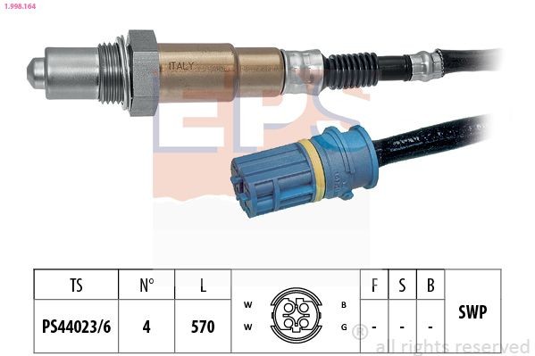 EPS 1.998.164: Lambda andur Made in Italy - OE Equivalent