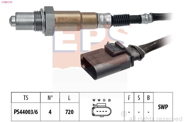 EPS 1.998.173: Lambda andur Made in Italy - OE Equivalent