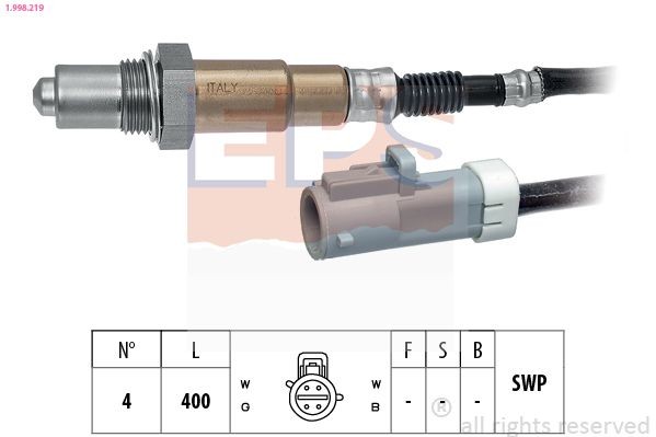 EPS 1.998.219: Lambda andur Made in Italy - OE Equivalent