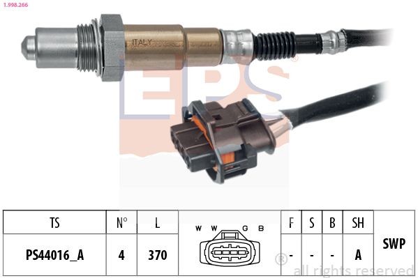 EPS 1.998.266: Lambda andur Made in Italy - OE Equivalent