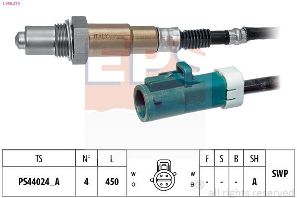 EPS 1.998.270: Lambda andur Made in Italy - OE Equivalent