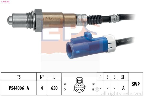 EPS 1.998.295: Lambda andur Made in Italy - OE Equivalent
