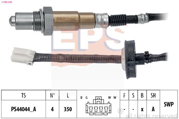 EPS 1.998.340: Lambda andur Made in Italy - OE Equivalent