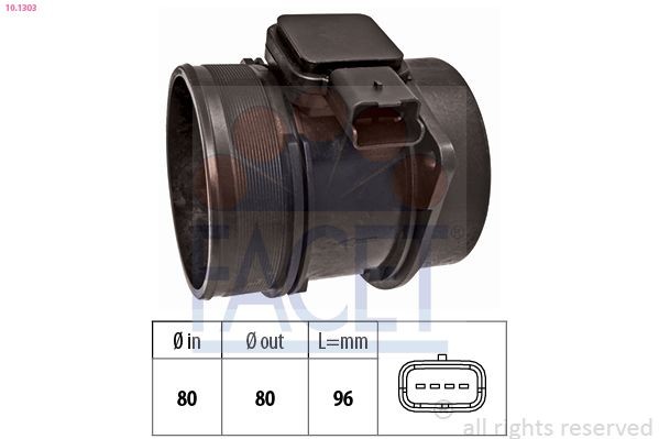 FACET 10.1303: Merač hmotnosti vzduchu Made in Italy - OE Equivalent