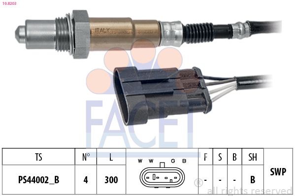 FACET 10.8203: Lambda andur Made in Italy - OE Equivalent