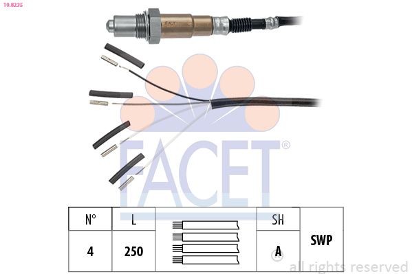FACET 10.8235: Lambda zonde Made in Italy - OE Equivalent