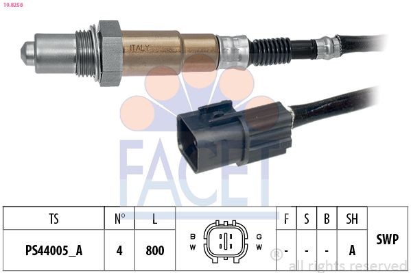 FACET 10.8258: Lambda andur Made in Italy - OE Equivalent