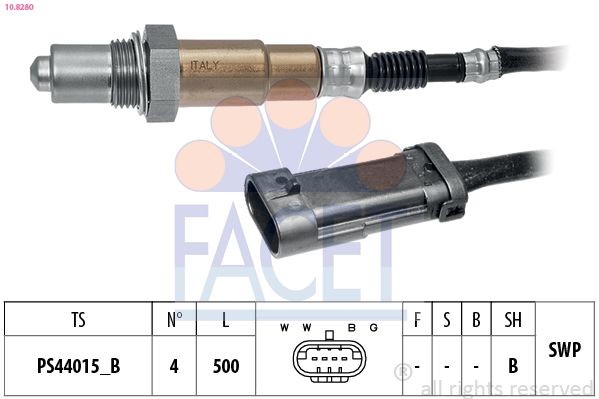 FACET 10.8280: Lambda andur Made in Italy - OE Equivalent