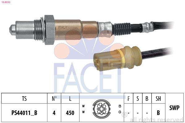 FACET 10.8332: Lambda andur Made in Italy - OE Equivalent