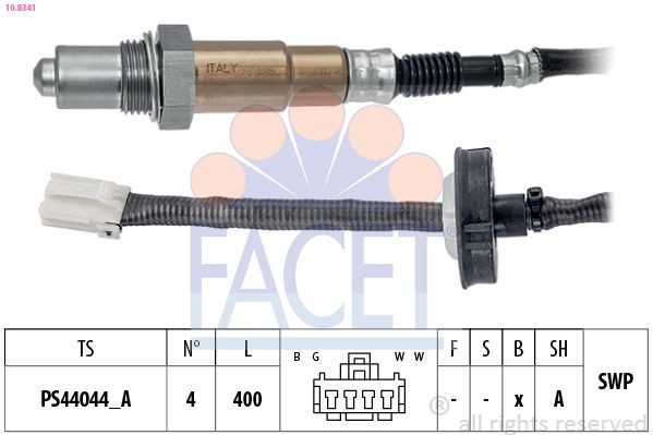 FACET 10.8341: Lambda andur Made in Italy - OE Equivalent