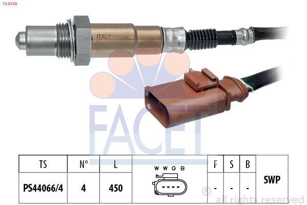FACET 10.8348: Lambda andur Made in Italy - OE Equivalent