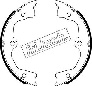 fri.tech. 1044.030: Set saboti frana, frana de mana