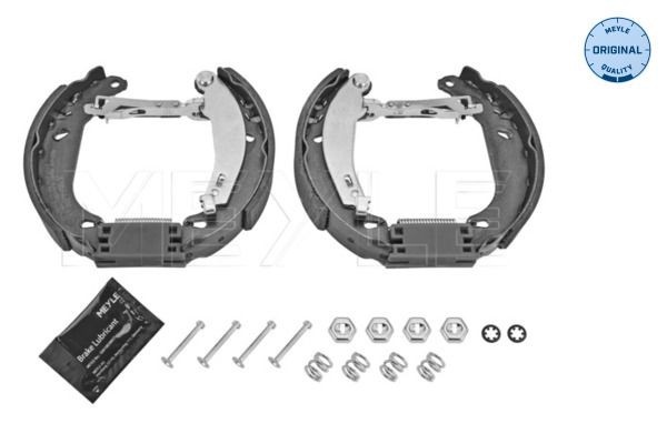 MEYLE 11-14 533 0003/K: Set frana, frana tambur puntea spate, cu arc, fara cilindru frana (roata), cu pârghie, ORIGINAL Quality