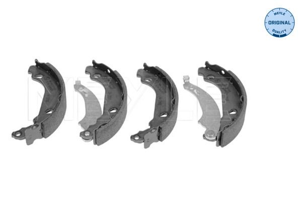 MEYLE 11-14 533 0005: Piduriklotside komplekt Tagasild, 180mm, ilma vedruta, koos kangiga, ORIGINAL Quality