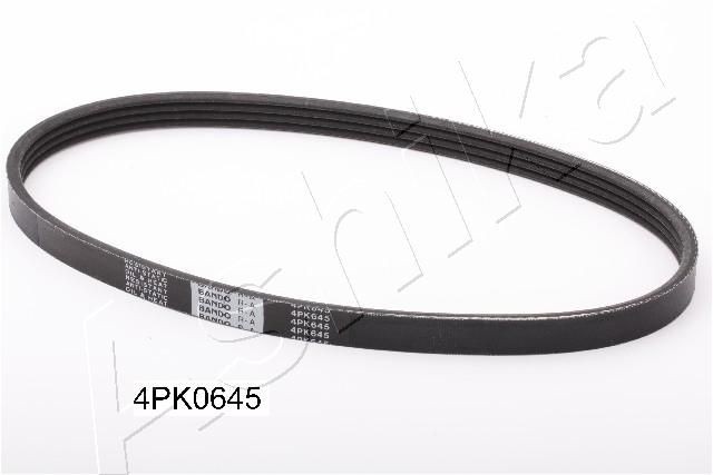 ASHIKA 112-4PK645: Curea transmisie cu caneluri 645mm, Numar nervuri: 4