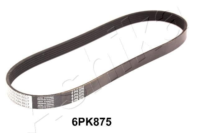 ASHIKA 112-6PK0875: Soonrihm 875mm, Ribide arv: 6