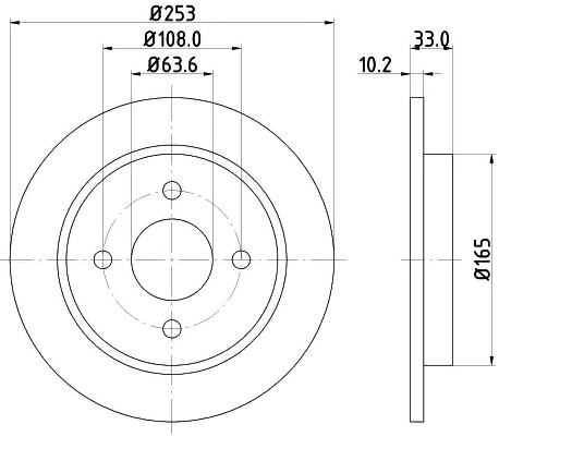 Barum BAR10115: Piduriketas Ø: 253,0mm, täis, Ø: 253,0mm