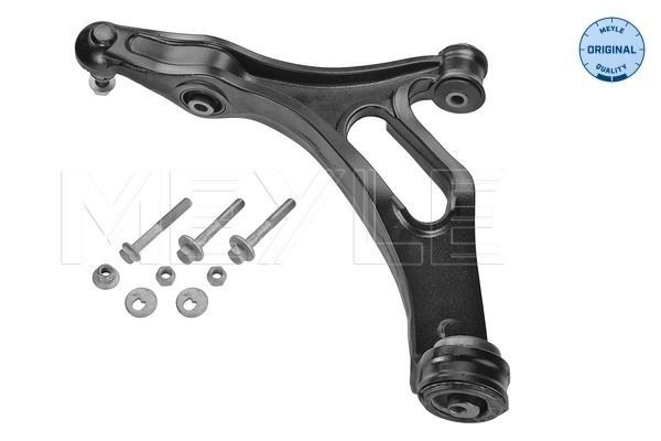 MEYLE 116 050 0049/S: Bras de suspension inférieur, Essieu avant gauche, Fonte d'acier, avec matériel de montage/fixation, avec rotule de suspension, avec support en caoutchouc, ORIGINAL Quality