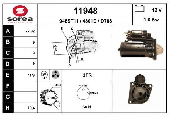 EAI 11948: Käynnistysmoottori 1,8kW