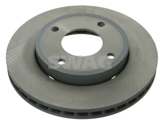 SWAG 12 92 2835: Stabdžių diskas priekinė ašis, Ø: 256mm, vidinis ventiliavimas, Ø: 256mm, padengta