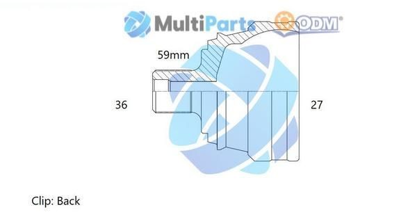 ODM-MULTIPARTS 12-211451: Set articulatie, planetara cu inel de siguranță partea din spate