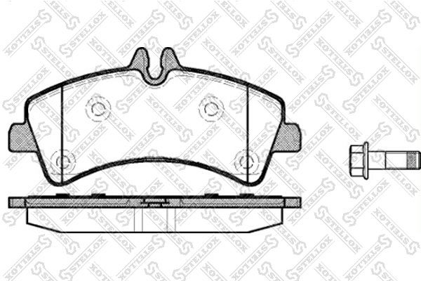 STELLOX 1258 000-SX: Piduriklotsid Tagasild