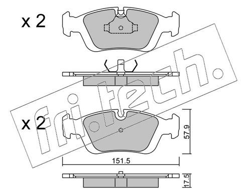 fri.tech. 126.0: Plaquettes de frein