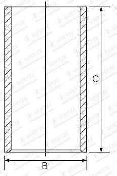 GOETZE ENGINE 14-010850-00: Camasa cilindru