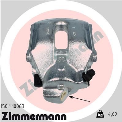 ZIMMERMANN 150.1.10063: Pidurisadul esisild vasakul, ilma kinnituseta