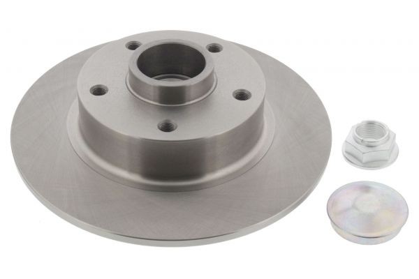 MAPCO 15146: Disc de frână puntea spate, Ř: 260mm, plin, Ř: 260mm, cu set rulmenti roata, cu senzor ABS