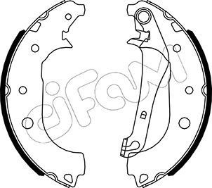 CIFAM 153-531: Set saboti frana