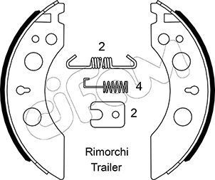 CIFAM 153-592: Set saboti frana