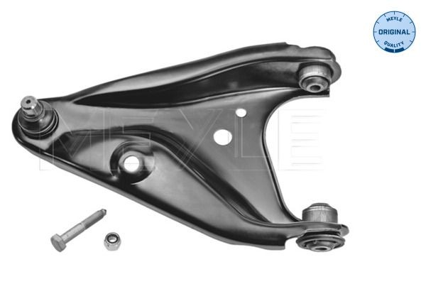MEYLE 16-16 050 0067: Brat, suspensie roata exterior, partea de jos, Axa fata stanga, tabla de otel, cu articulatie de sarcina/ghidare, cu bucsa de cauciuc, ORIGINAL Quality