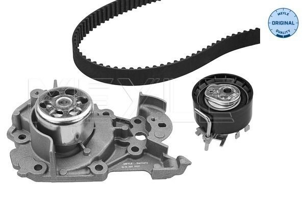 MEYLE 16-51 049 9002: Veepump + hammasrihmakomplekt Hamm.hulk: 95, Laius: 23,4mm, koos veepumbaga, ORIGINAL Quality