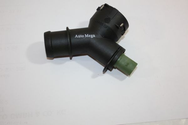 AUTOMEGA 160059010: Jahutusvedeliku flants Mootoriradiaator, all, vasakul, koos tihendiga, koos anduriga