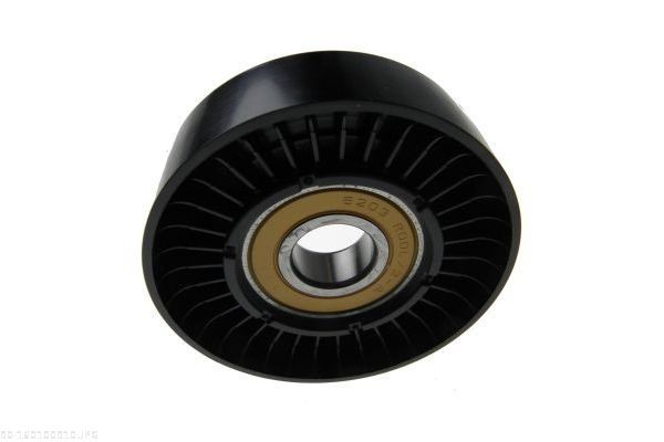 AUTOMEGA 160100910: Įtempiklio skriemulys, V formos rumbuotas diržas Ø: 76mm, Ø: 76mm
