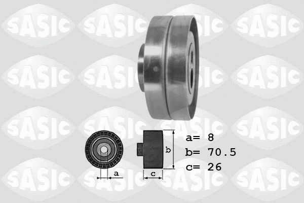 SASIC 1620071: Seade- / juhtrull, soonrihm Ø: 70,5mm, Ø: 70,5mm