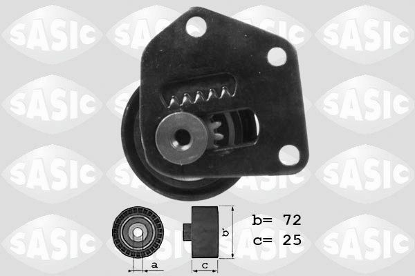SASIC 1624040: Seade- / juhtrull, soonrihm Ø: 72mm, Ø: 72mm