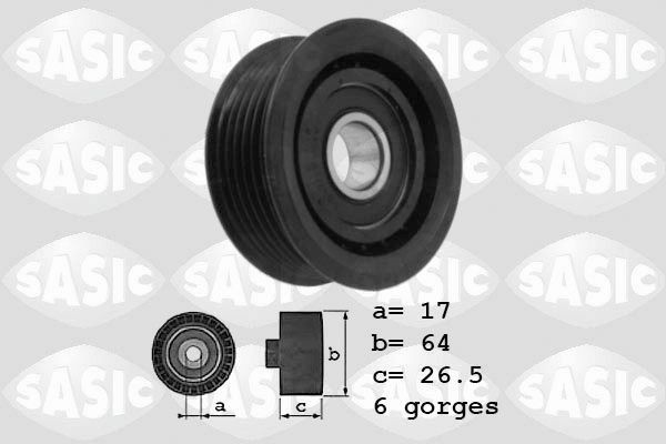 SASIC 1626040: Seade- / juhtrull, soonrihm Ø: 64mm, Ø: 64mm