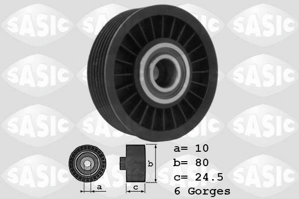 SASIC 1626075: Seade- / juhtrull, soonrihm Ø: 80mm, Ø: 80mm