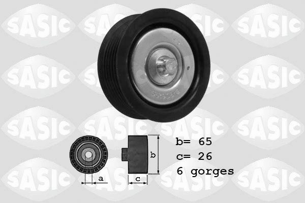 SASIC 1626080: Vratná / vodiaca kladka rebrovaného klinového remeňa Ø: 65mm, Ø: 65mm