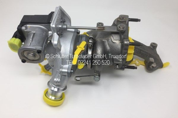 SCHLÜTTER TURBOLADER 166-00255: Turbod koos paigaldus-/kinnitusmaterjaliga, õli juurdevoolu torustikuga, PROFI KIT - with org. NEW GARRETT Turbo