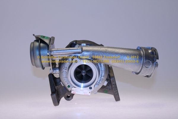 SCHLÜTTER TURBOLADER 166-00914: Turbod koos paigaldus-/kinnitusmaterjaliga, õli juurdevoolu torustikuga, PROFI KIT - with org. NEW GARRETT Turbo