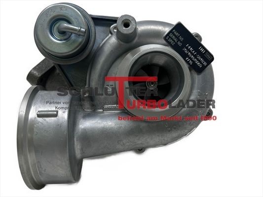SCHLÜTTER TURBOLADER 166-01570: Turbokompresorius su papildoma / tvirtinimo medžiaga, su alyvos padavimo magistrale, PROFI KIT - with new org. Ishikawajima (IHI) Turbocharger