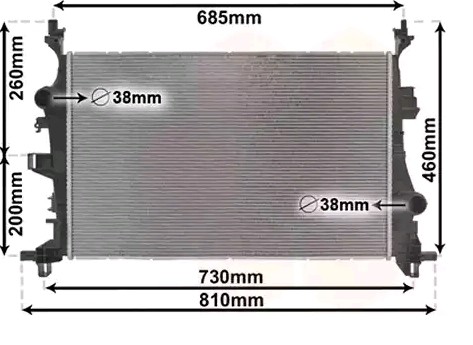 VAN WEZEL 17012701: Radiateur du moteur