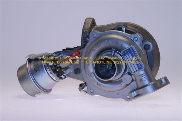 SCHLÜTTER TURBOLADER 172-07996: Turbod ilma paigaldus-/kinnitusmaterjalita, Original NEW BorgWarner Turbocharger