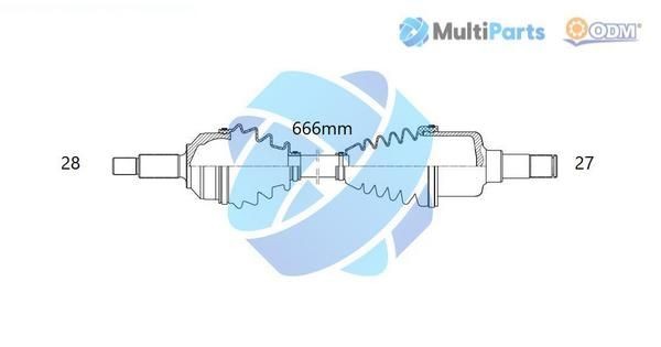 ODM-MULTIPARTS 18-041500: Planetara 666mm