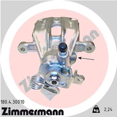 ZIMMERMANN 180.4.30010: Etrier de frână Axa spate dreapta, fara suport