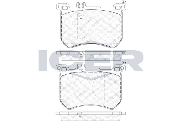 ICER 182100: Plăcuțe de frână
