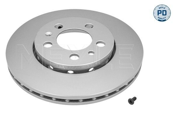 MEYLE 183 521 1018/PD: Bremžu diski Priekšējais tilts, Ø: 256mm, ventilējams, Ø: 256mm, cinkots, ar skrūvēm, MEYLE-PD Quality